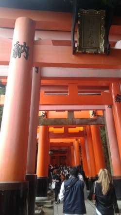 Torii are traditional Japanese gates that mark the borders between the mundane (and profane) world, and the sacred one.